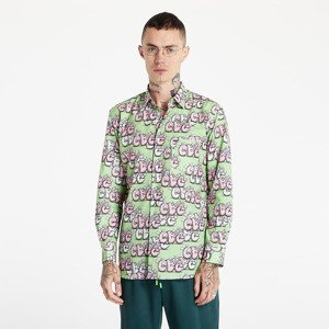 Košeľa Comme des Garçons SHIRT x KAWS Mens Shirt Woven Green/ Pink L