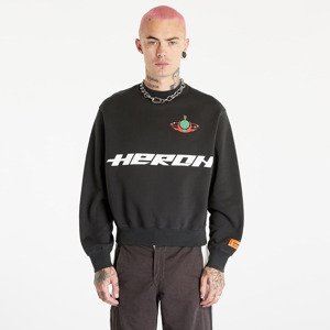 Mikina HERON PRESTON HP Burn Crewneck Black/ Light Green S