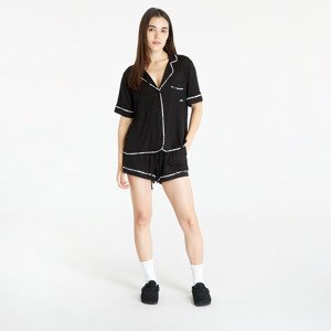 DKNY WMS Boxer Short Sleeve Pajamas Set Black S