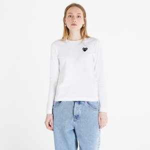 Tričko Comme des Garçons PLAY Long Sleeve Tee White M