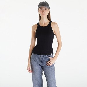 Tielko Calvin Klein Jeans Variegated Rib Woven Tank Top Black M