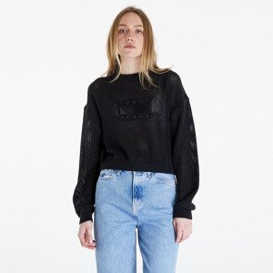 Sveter Tommy Jeans Open Stitch Flag Sweater Black S