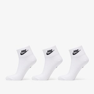 Nike Sportswear Everyday Essential Ankle Socks 3-Pack White/ Black L