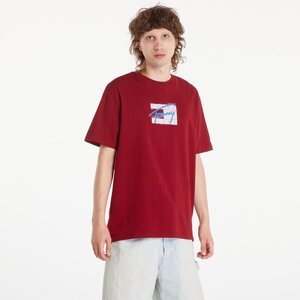 Tričko Tommy Jeans Regular Street Flag Tee Red Carpet XL