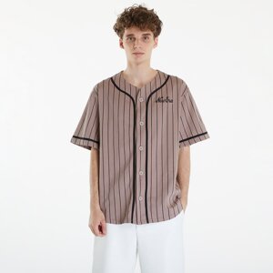 Tričko New Era Pinstripe Jersey Ash Brown/ Black L