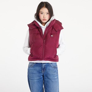 Tommy Jeans Crop Alaska Puffer Vest Valley Grape S