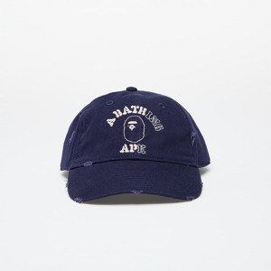 Šiltovka A BATHING APE Worn Out College Cap Navy Universal