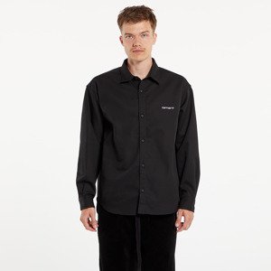 Košeľa Carhartt WIP L/S Module Script Shirt UNISEX Black/ White Rigid M