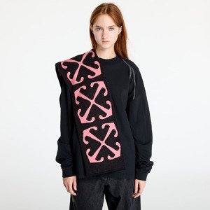 Šál Off-White Kids Arrow Diag Scarf Black/ Pink Universal