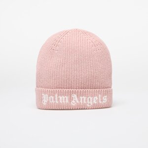 Palm Angels Kids Logo Knit Beanie Pink/ White I