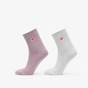 New Balance Waffle Knit Ankle Socks 2-Pack Multicolor L